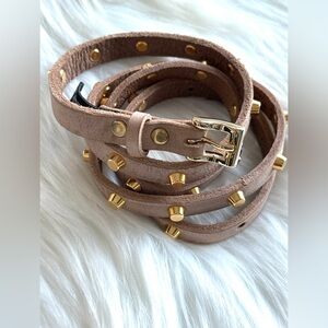 BRAVE Leather - Suede  w Gold Accent